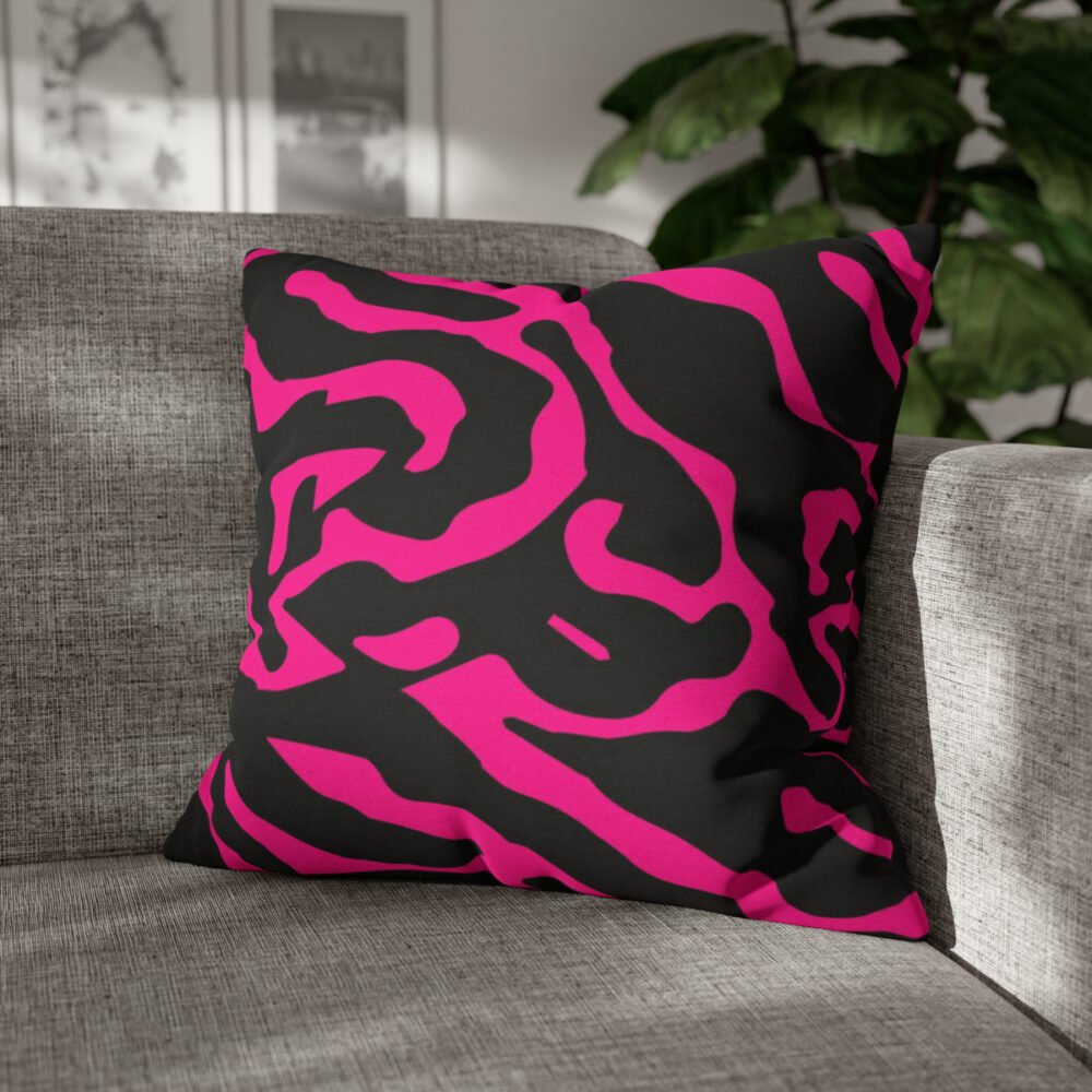 Fashionable Pink Zebra Print Decorative Throw Pillow Covers - Image 4