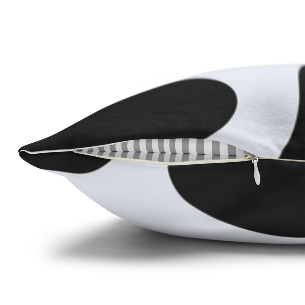 Black and White Cowhide Print Throw Pillow Covers - Image 3