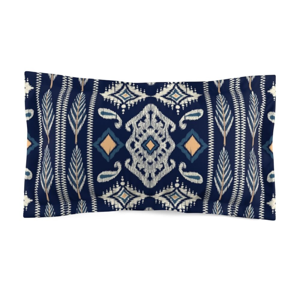 Blue Ikat Pillow Shams