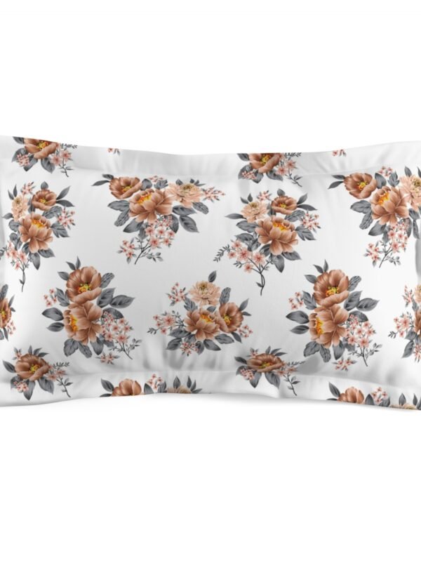 White Floral King Pillow case