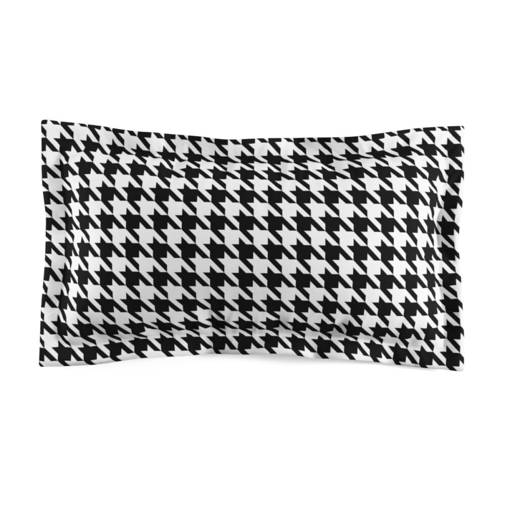Black & White Houndstooth Pillow Shams