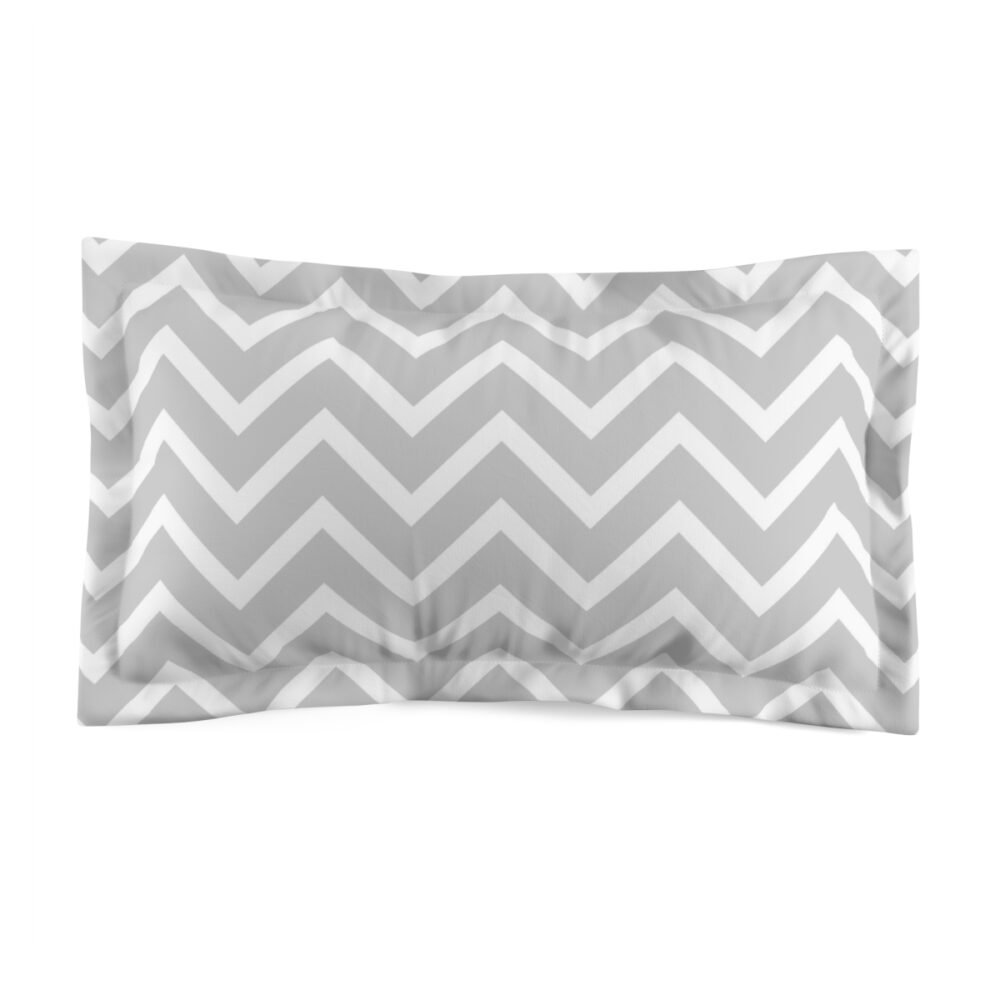 grey & white king size pillow shams