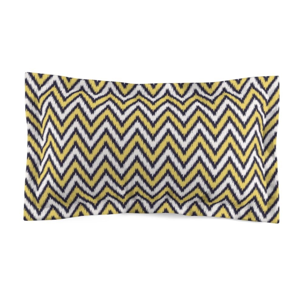 yellow chevron pillow shams