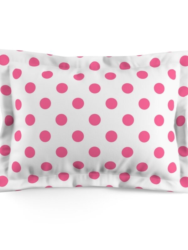 Pink Polka Dot Pillow Shams for Bedroom