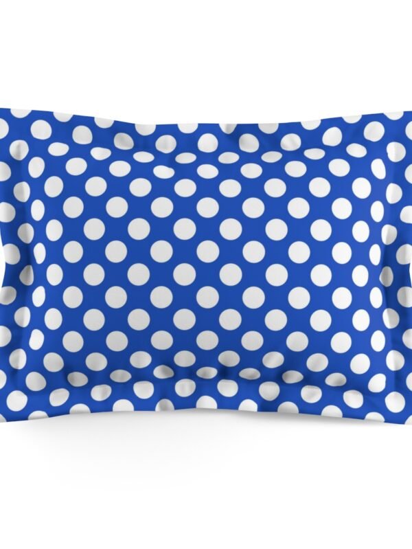 Blue & White Polka Dot Pillow Case