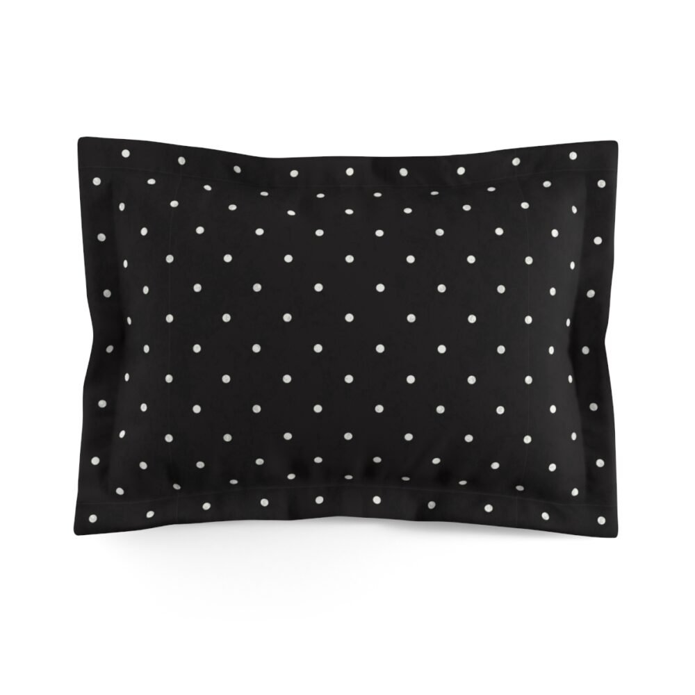 Black Polka Dot Pillow shams
