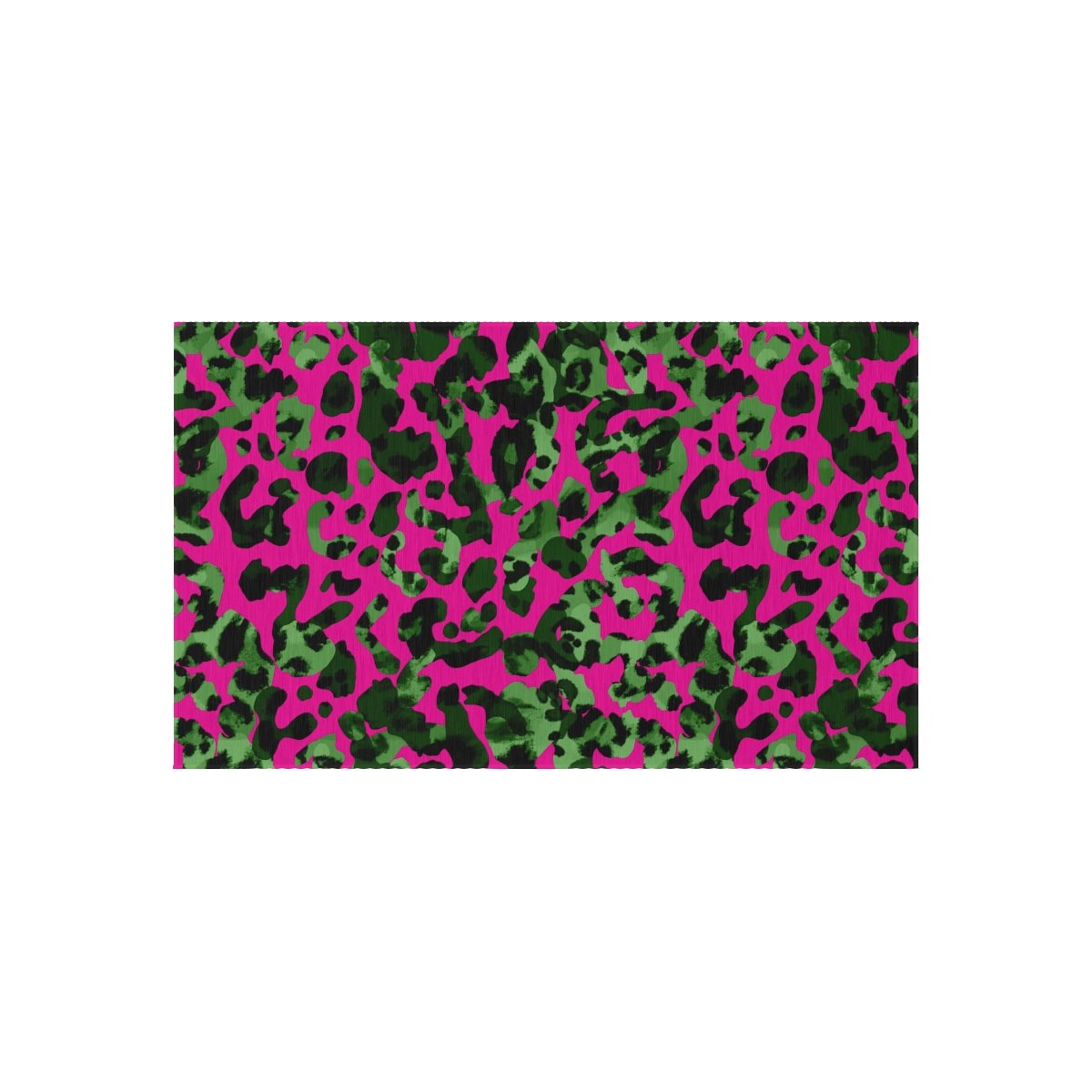 Abstract Hot Pink & Green Animal Skin Print Outdoor Rugs - Image 9