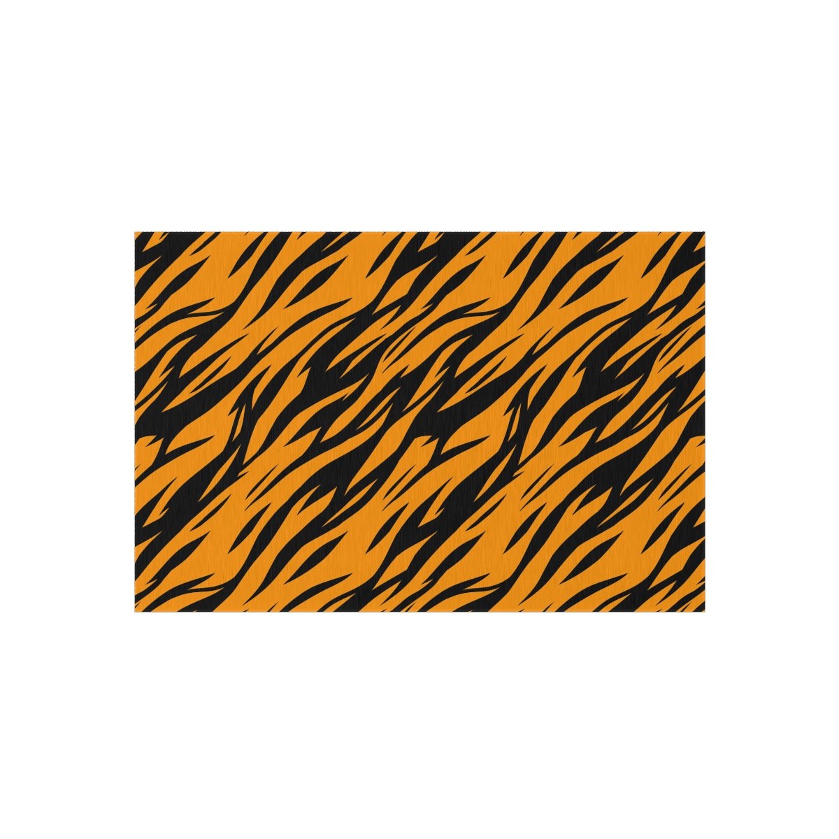 Black & Orange Zebra Striped Outdoor Rugs for Balcony - Image 13