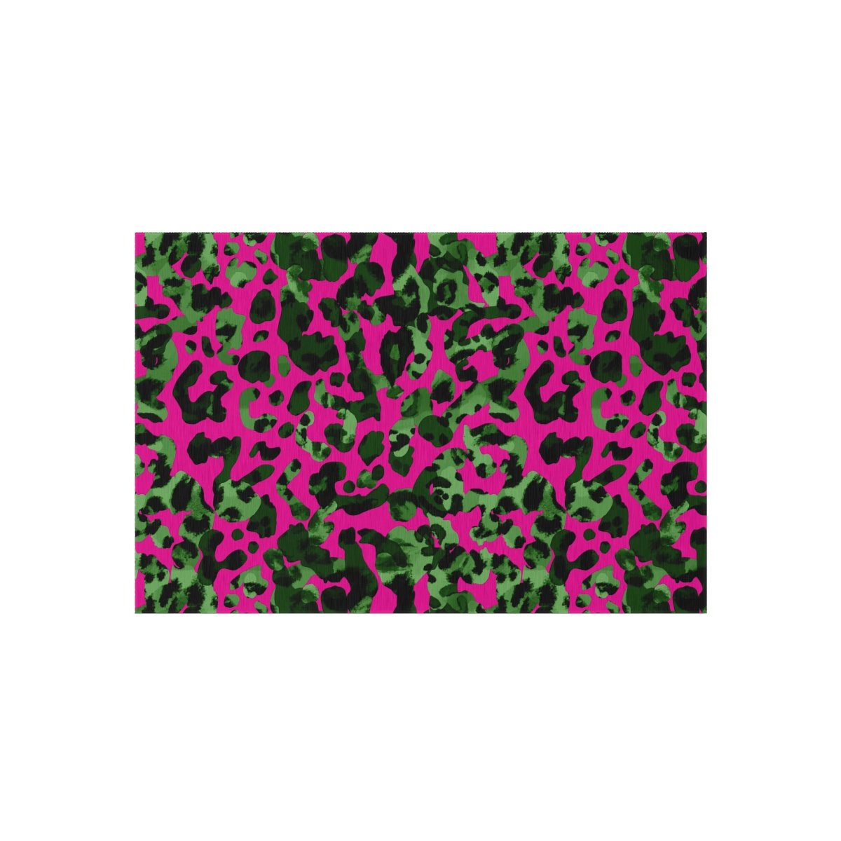 Abstract Hot Pink & Green Animal Skin Print Outdoor Rugs - Image 13