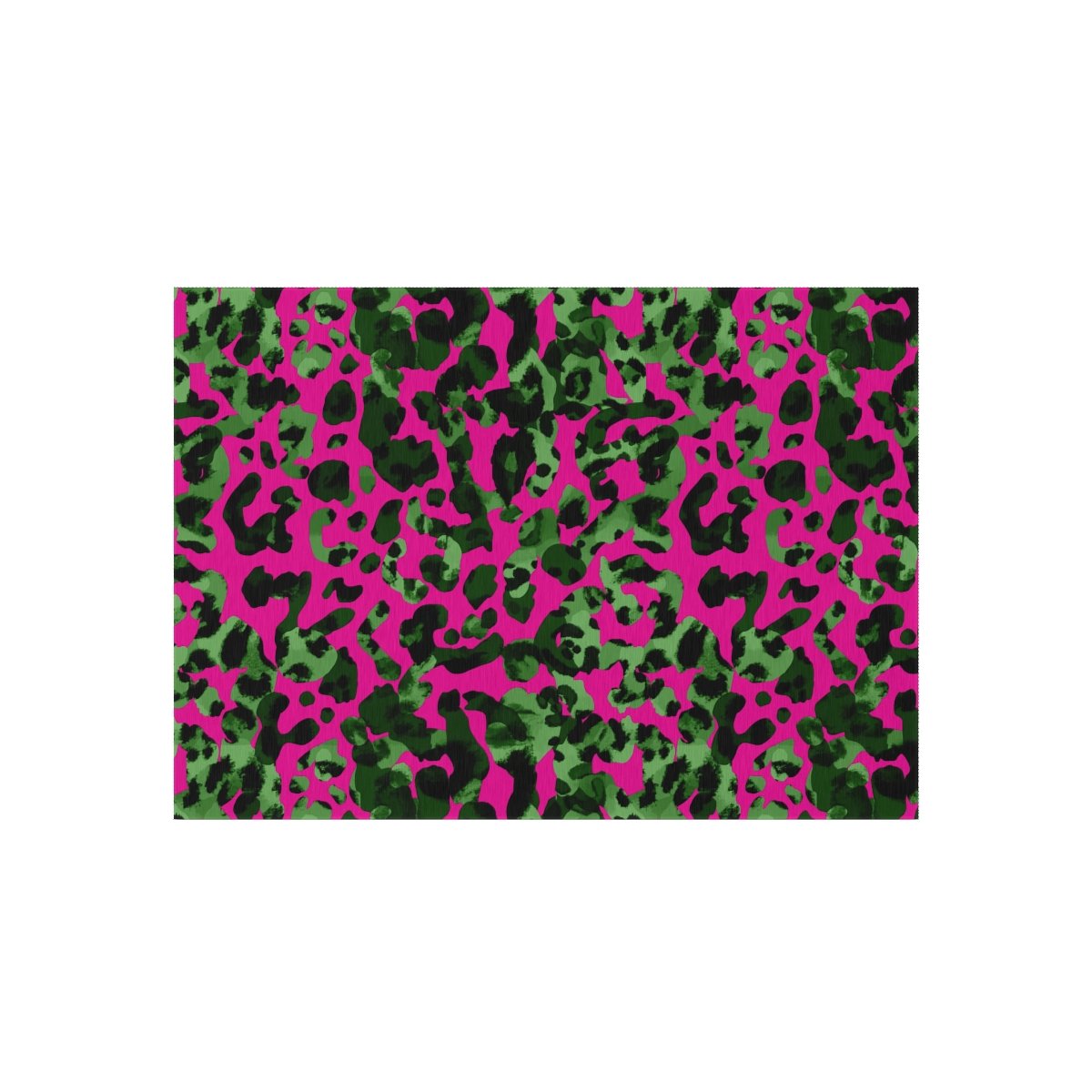 Abstract Hot Pink & Green Animal Skin Print Outdoor Rugs - Image 2