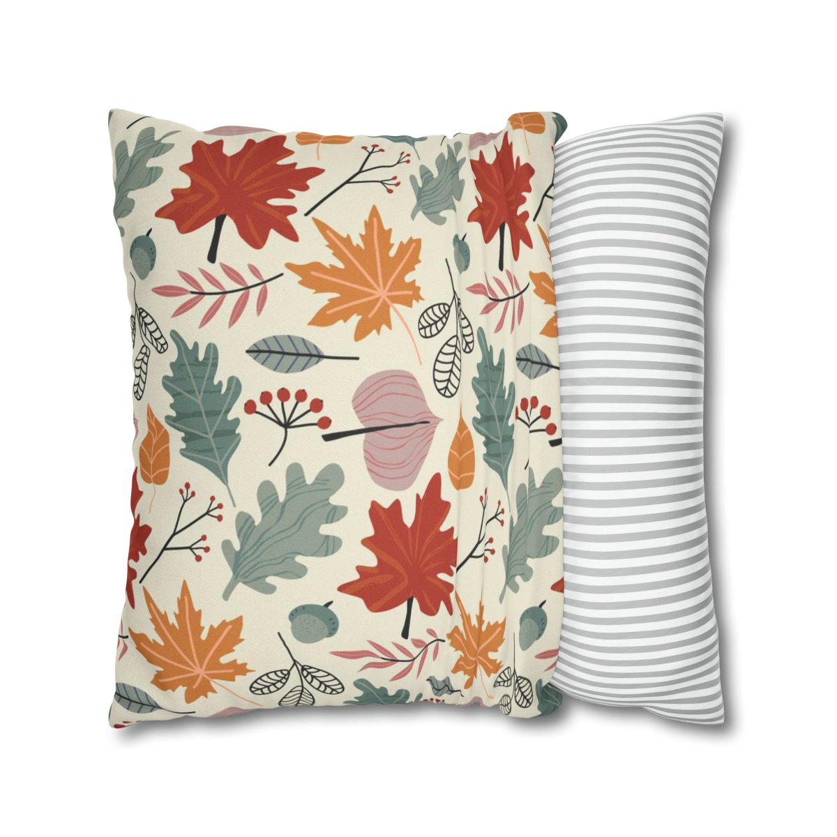 Colorful Autumn Fall Throw Pillow Covers with Zipper - Image 2
