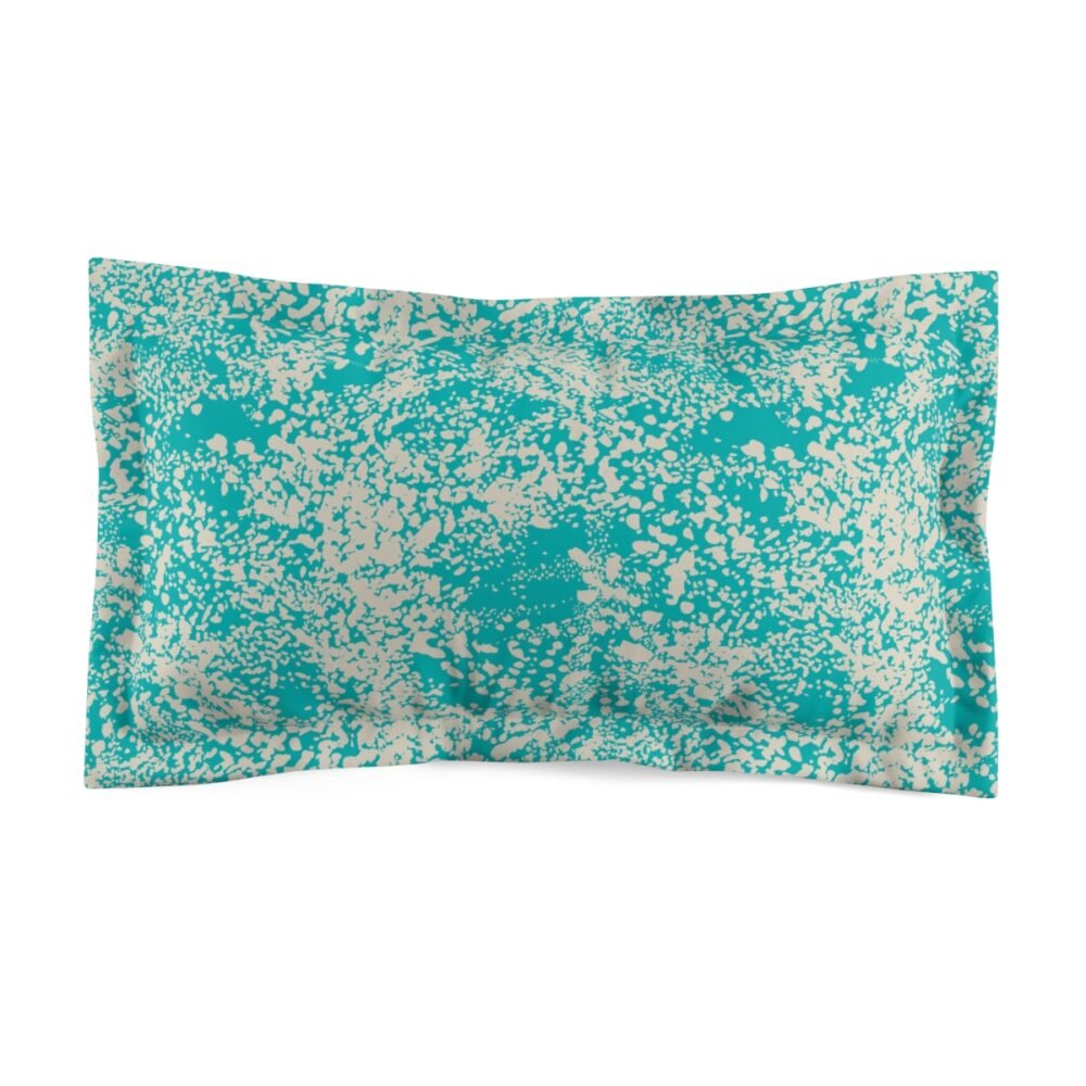 Teal Animal Print Pillow Shams