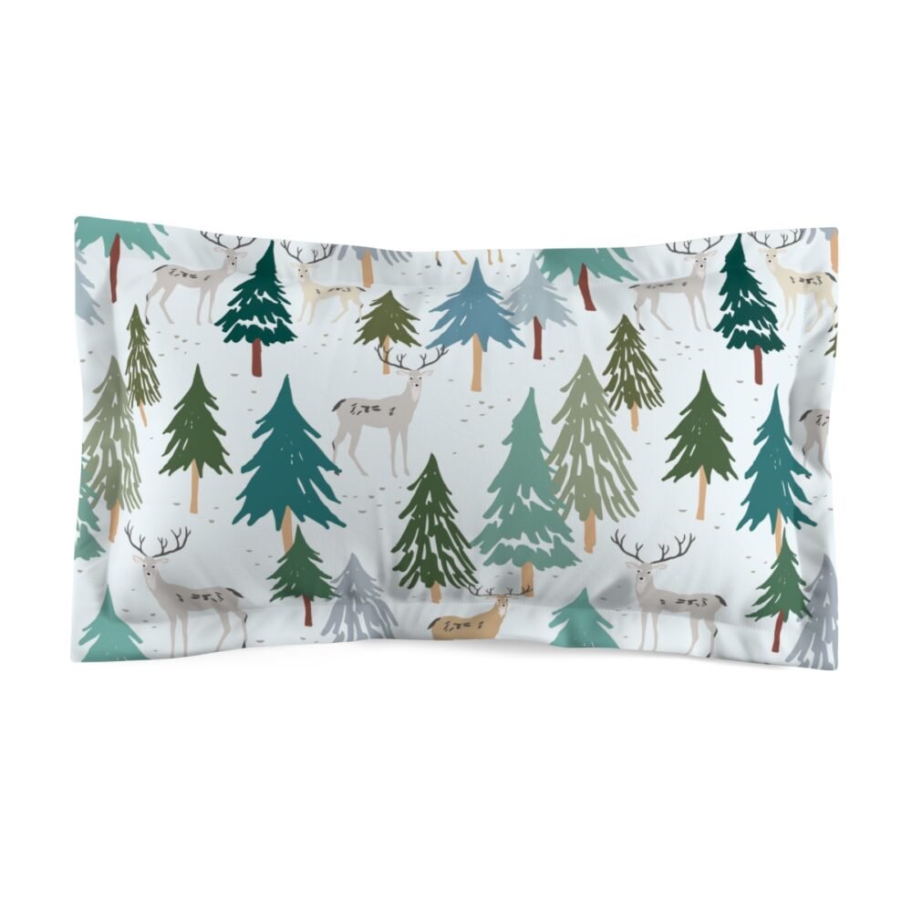Nature Design Green Christmas Tree Pillow Shams - Image 2