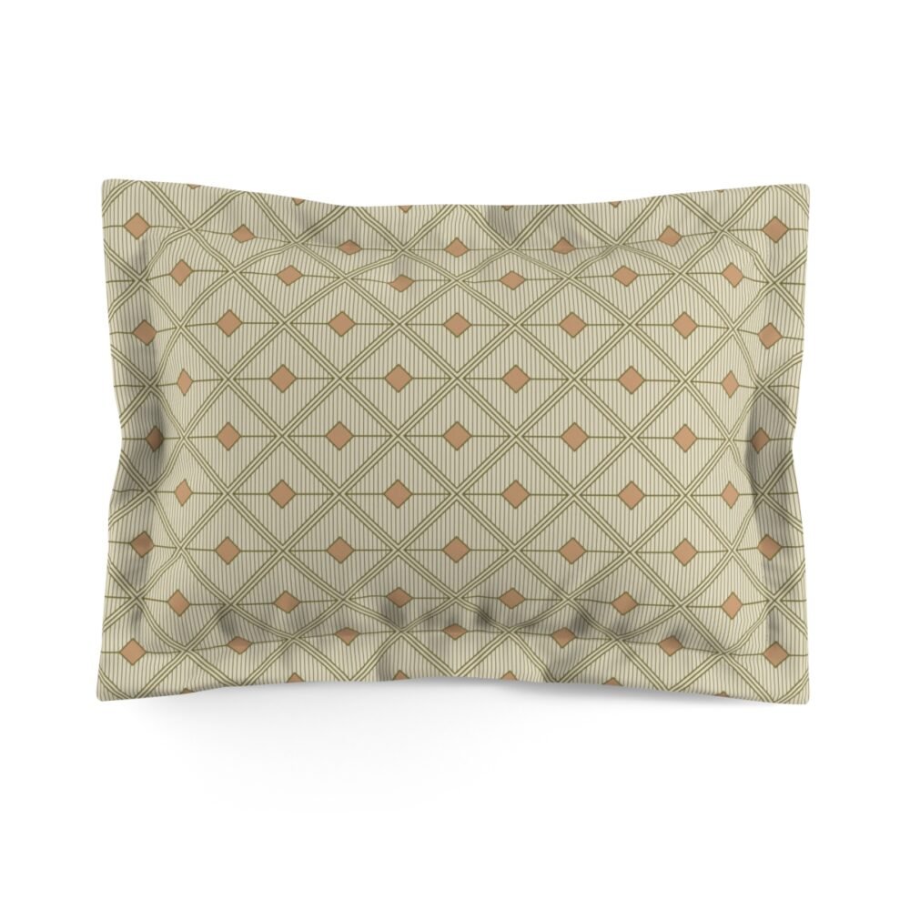 Beige Art Deco Pillow Shams