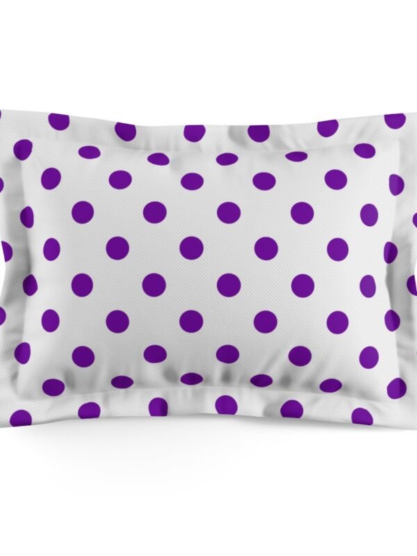 Purple Polka Dots Pillow shams