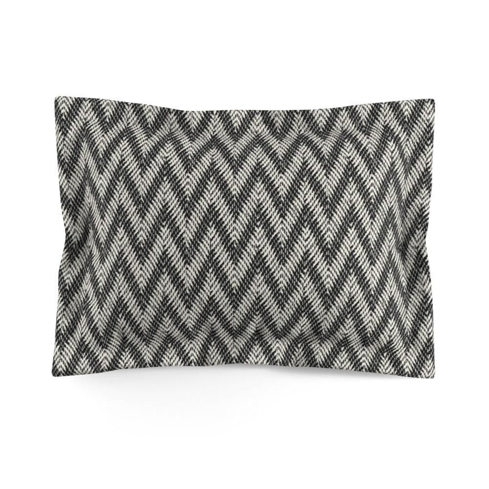 Black Monochrome Pillow Shams