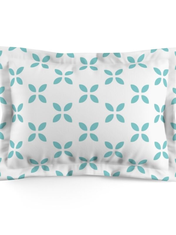 Green Geometric Pillow Shams