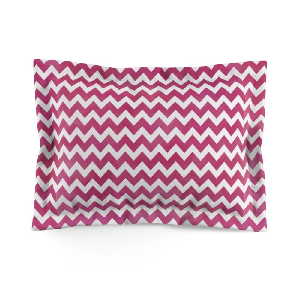 Hot Pink Chevron Pillow Shams