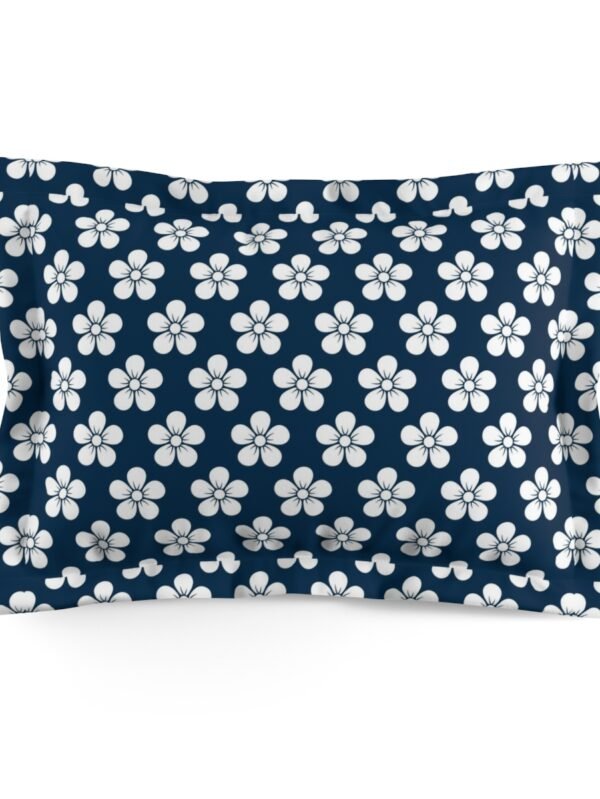 Blue Floral Standard Pillow Shams