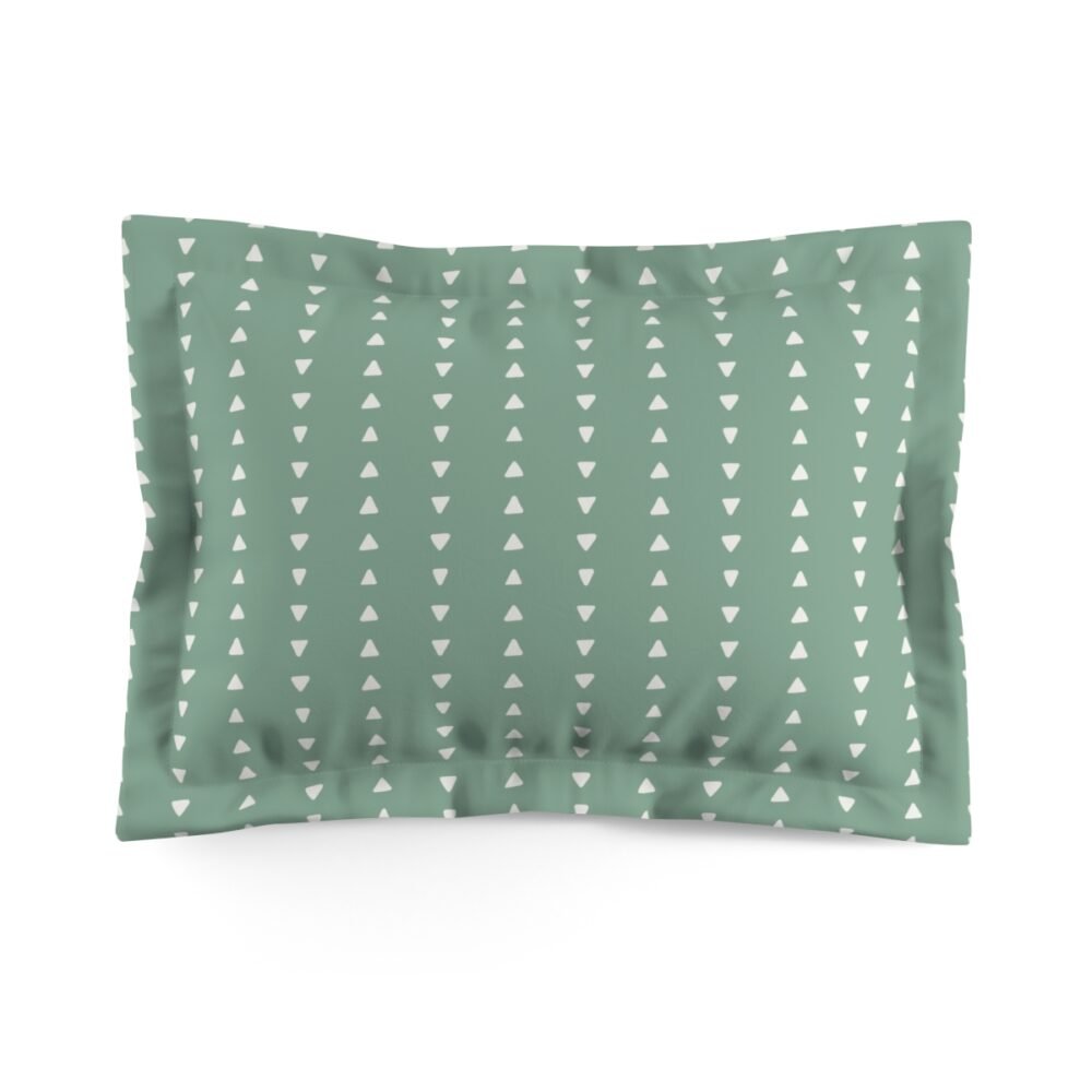 Sage Green Striped Pillow Shams