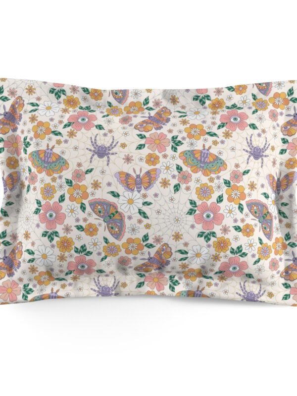 Beige Floral Pillow Shams