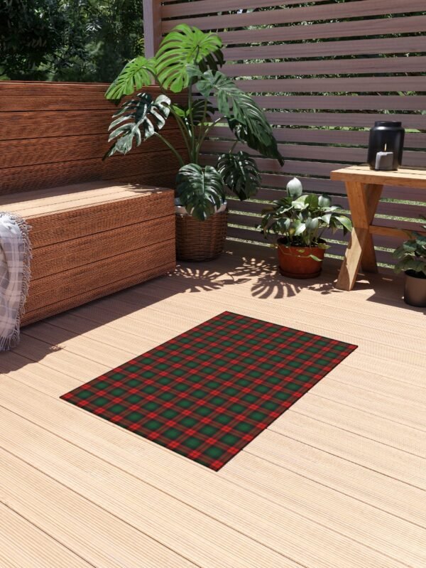 Red and Green Tartan Plaid Christmas Rugs