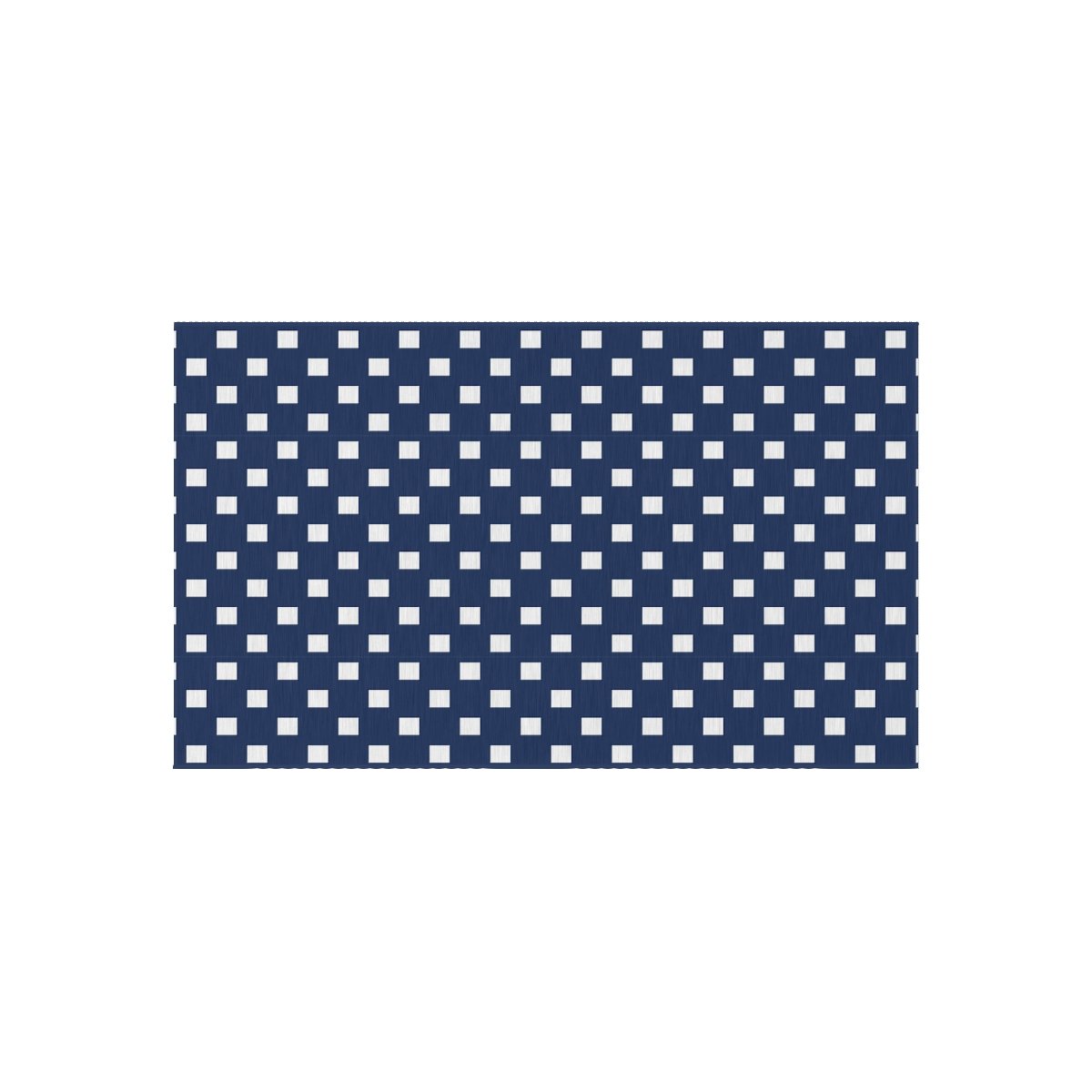 Blue and White Chessboard Pattern Outdoor Rugs - Image 4
