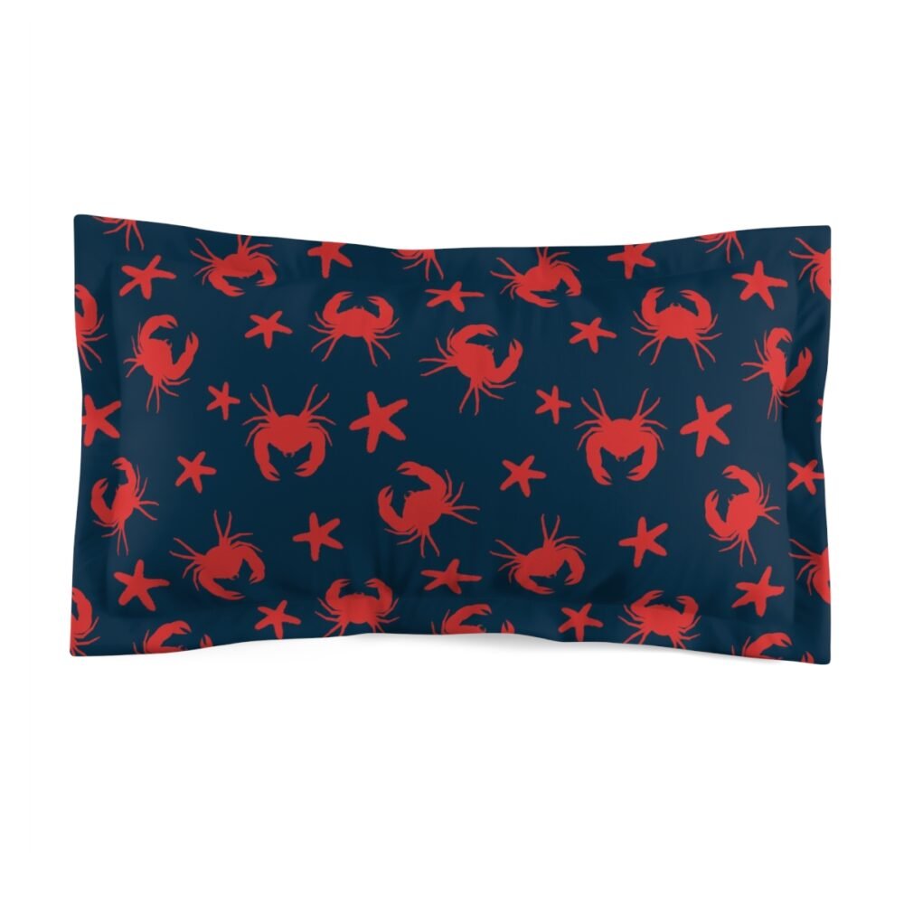 Red Crabs King Pillow Case