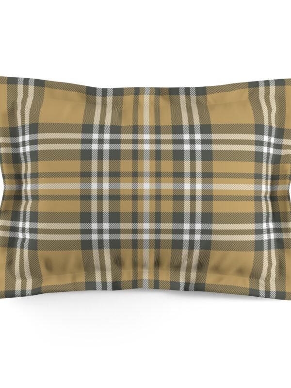 Gold Plaid Pillow Shams