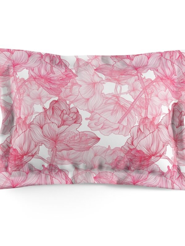 Pink Roses Flowers Print Pillow Shams