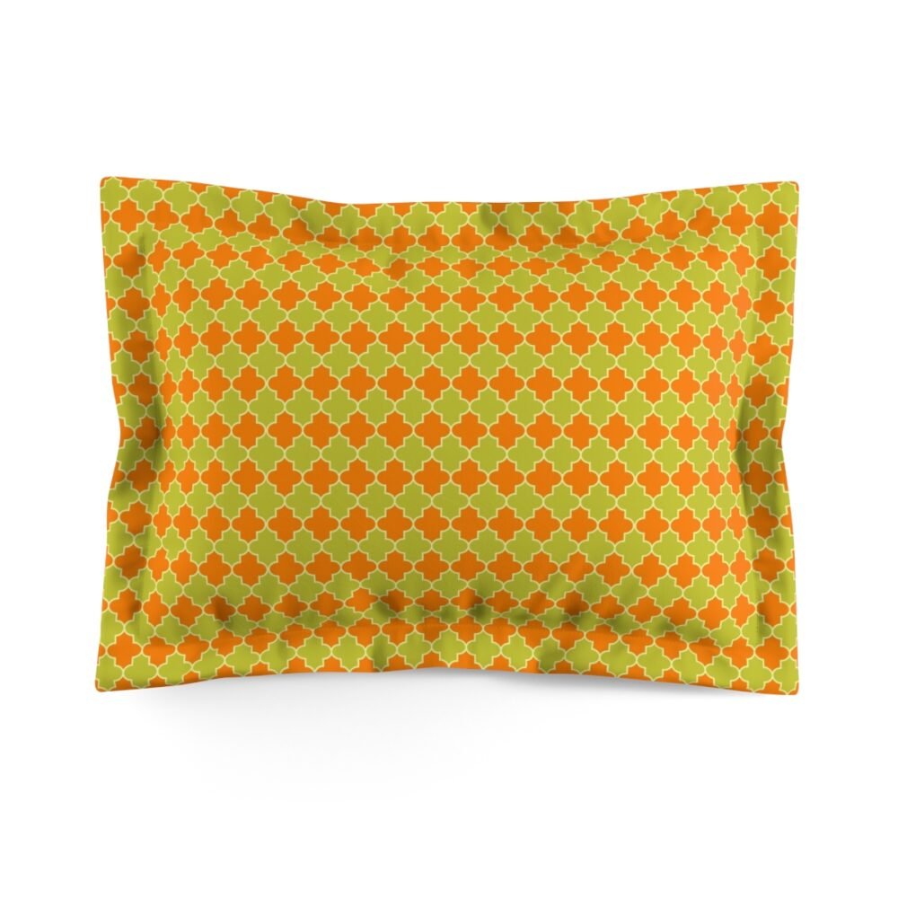 Yellow & Orange Moroccan Mosque Window Design Pillow Shams