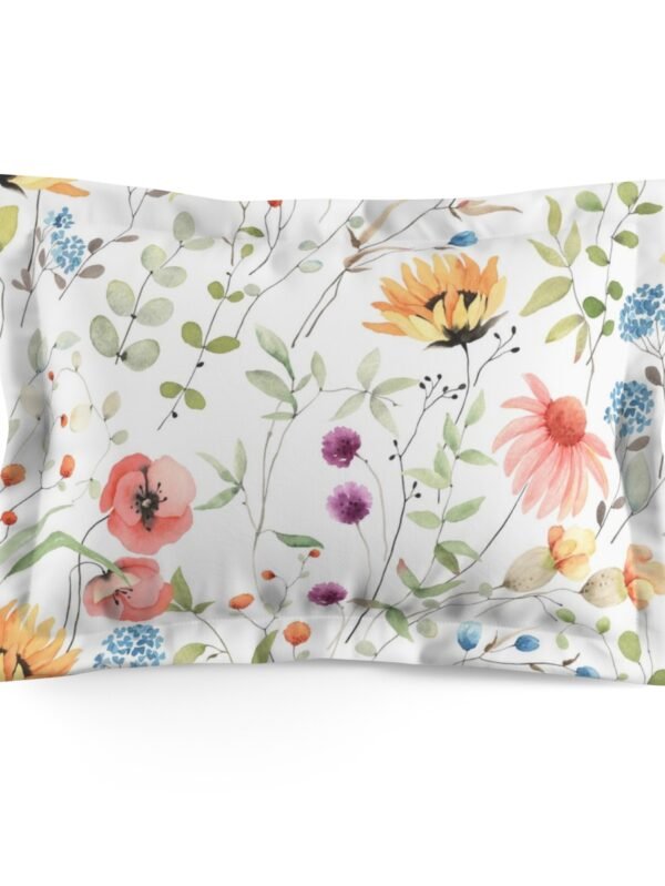 White Floral Pillow Shams