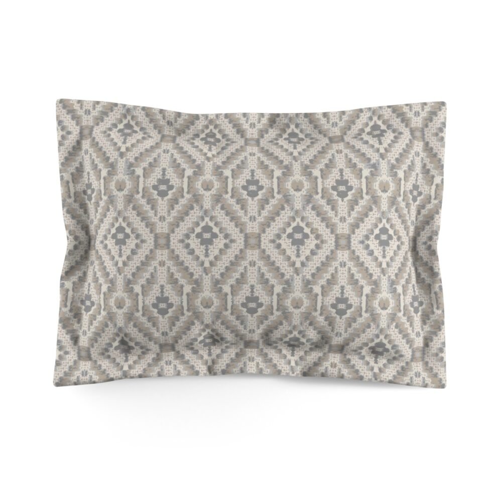 Beige ikat Pillow Cases