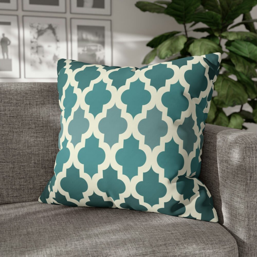 Emerald Tones Green Moroccan Euro Pillow Shams - Image 3