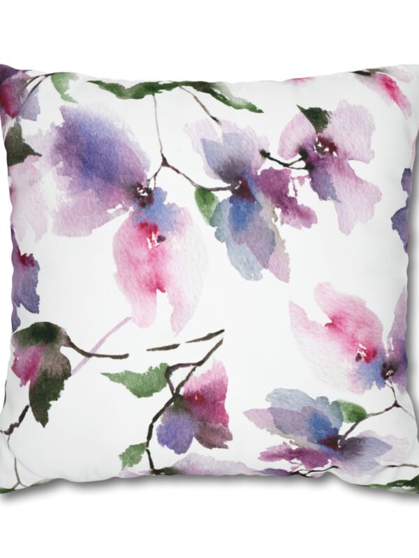 Pink Flowers Pillow Shams
