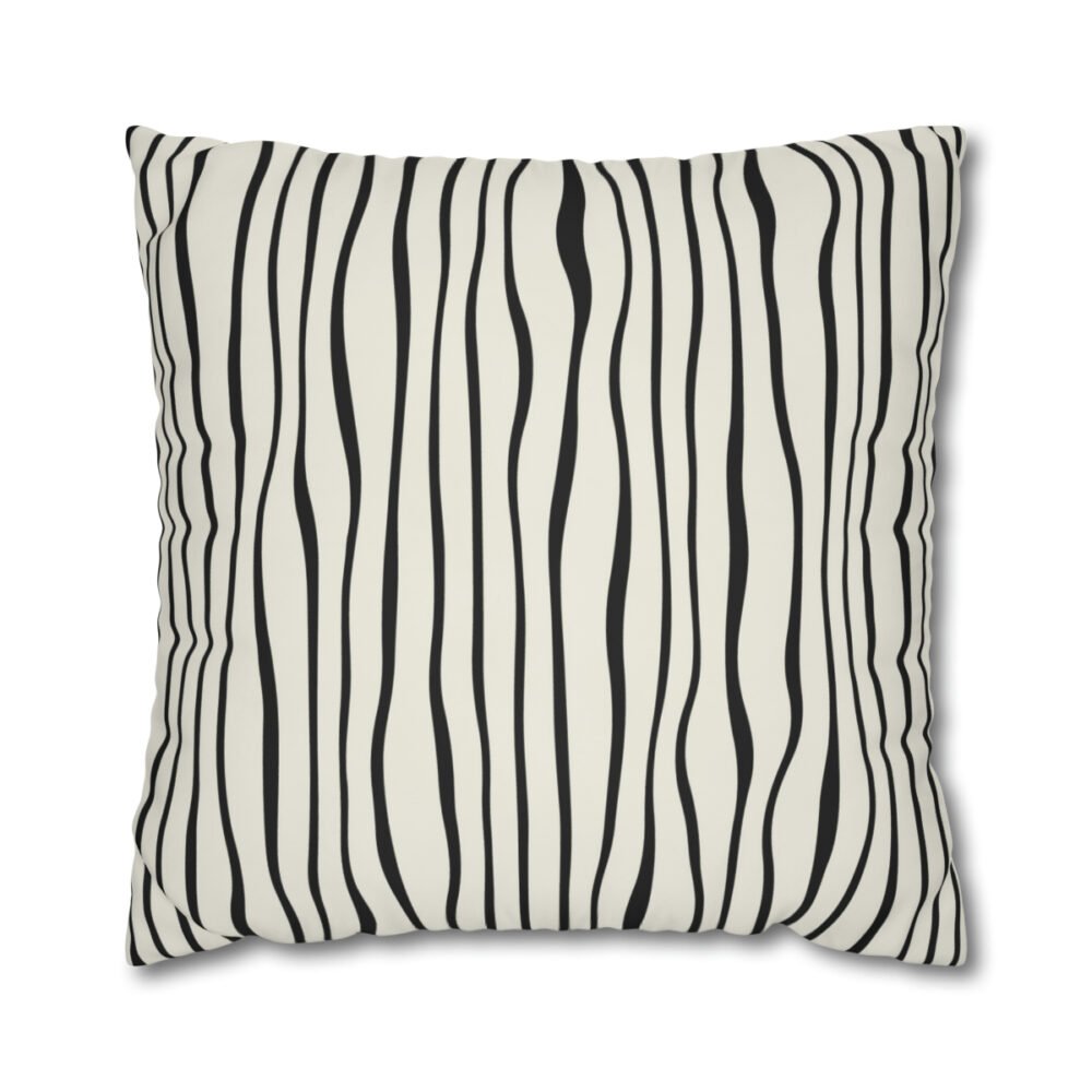 Black n White Striped Pillow