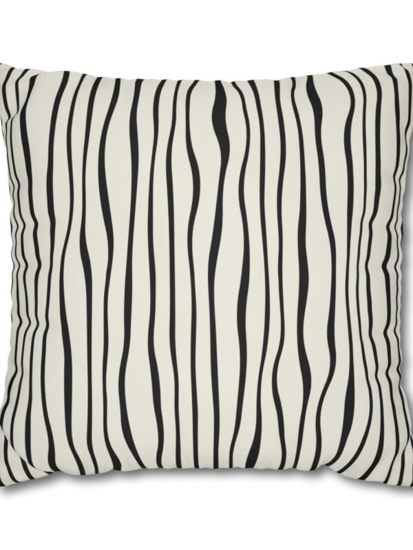 Black n White Striped Pillow