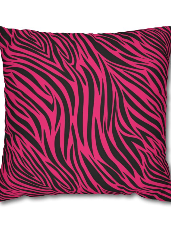 Hot Pink Zebra Striped Euro Shams