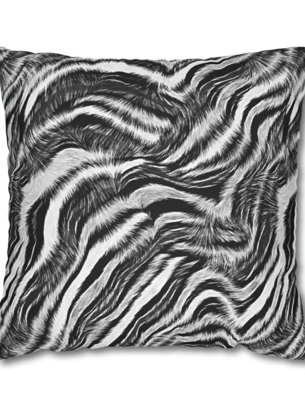 Black and White Zebra Print Euro Shams