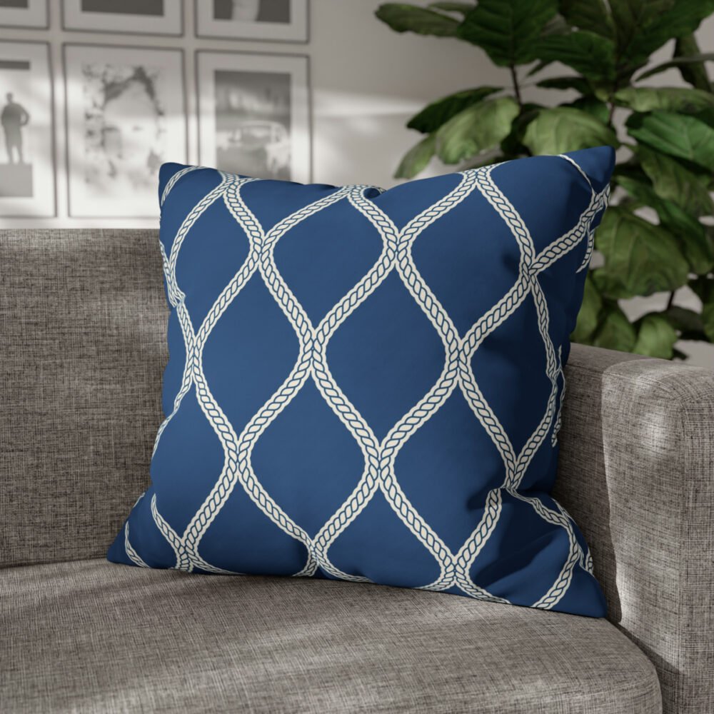 Ogee Style Marine Blue Euro Sham Pillow Covers - Image 4