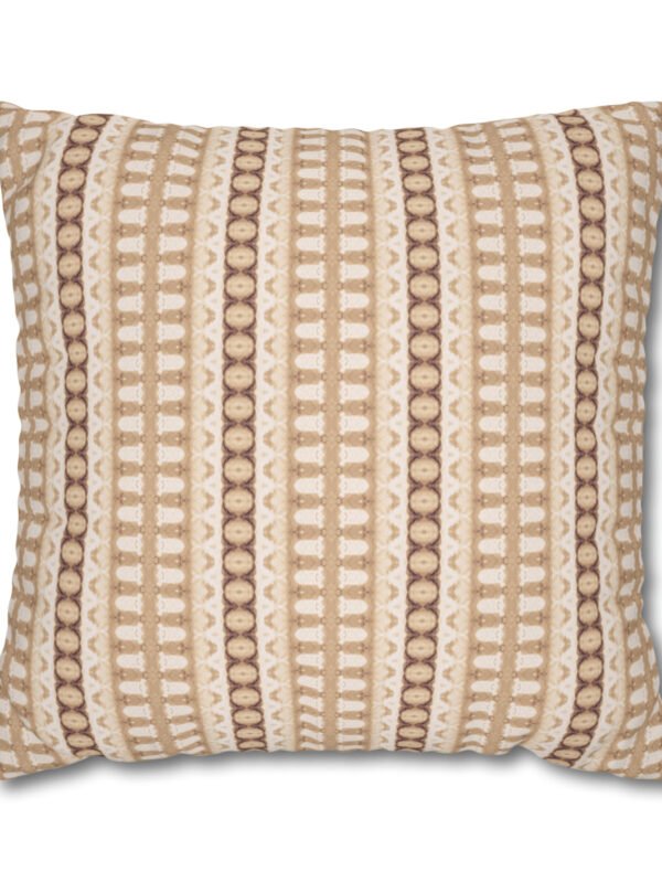 Beige Striped Euro Shams