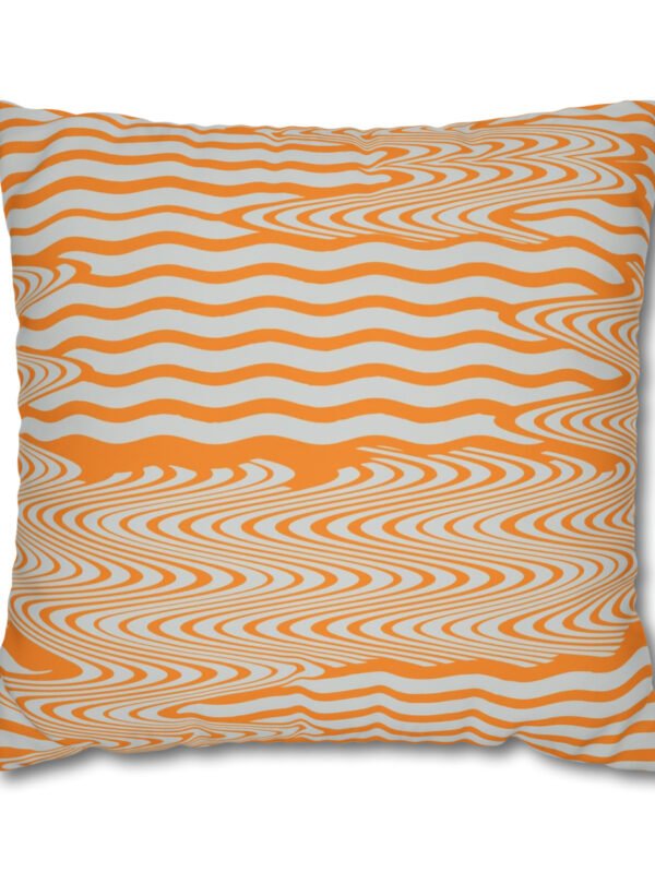 Orange Striped Euro Shams