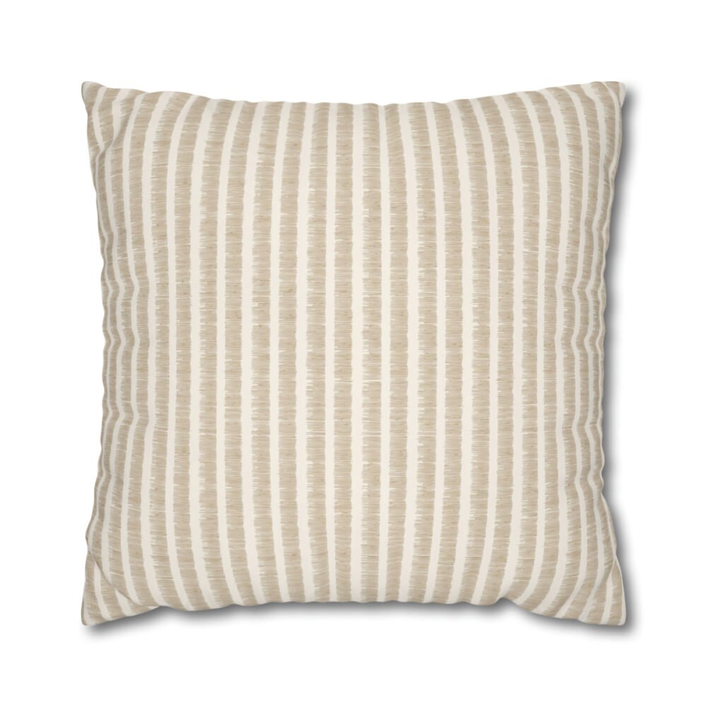 Beige Stripe Euro Shams