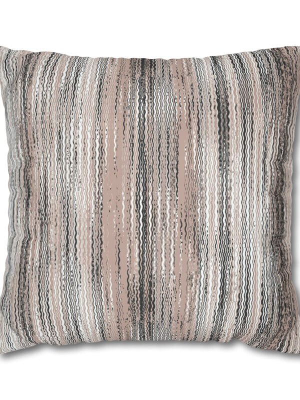 Gray Striped Euro Shams