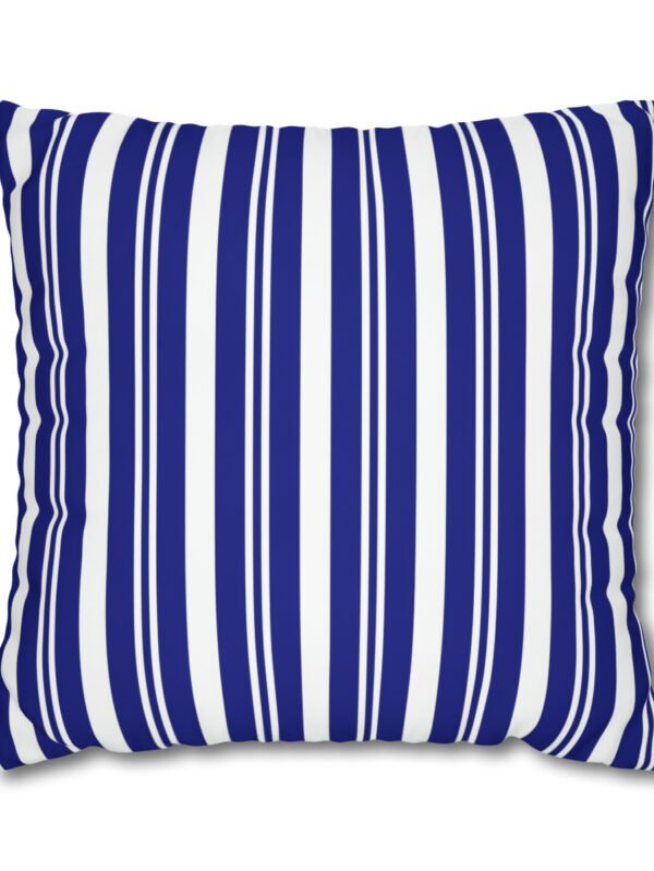 Blue & White Striped Euro Shams