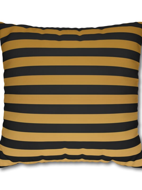 Black Gold Striped Euro Shams