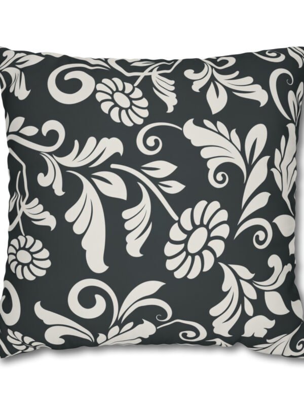 Black & White Flower Euro Shams