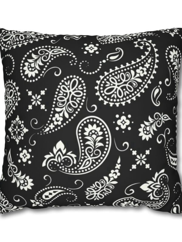 Black Paisley Euro Shams