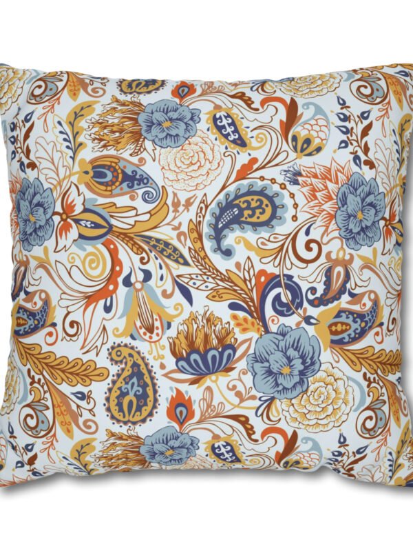 Orange Paisley Euro Shams