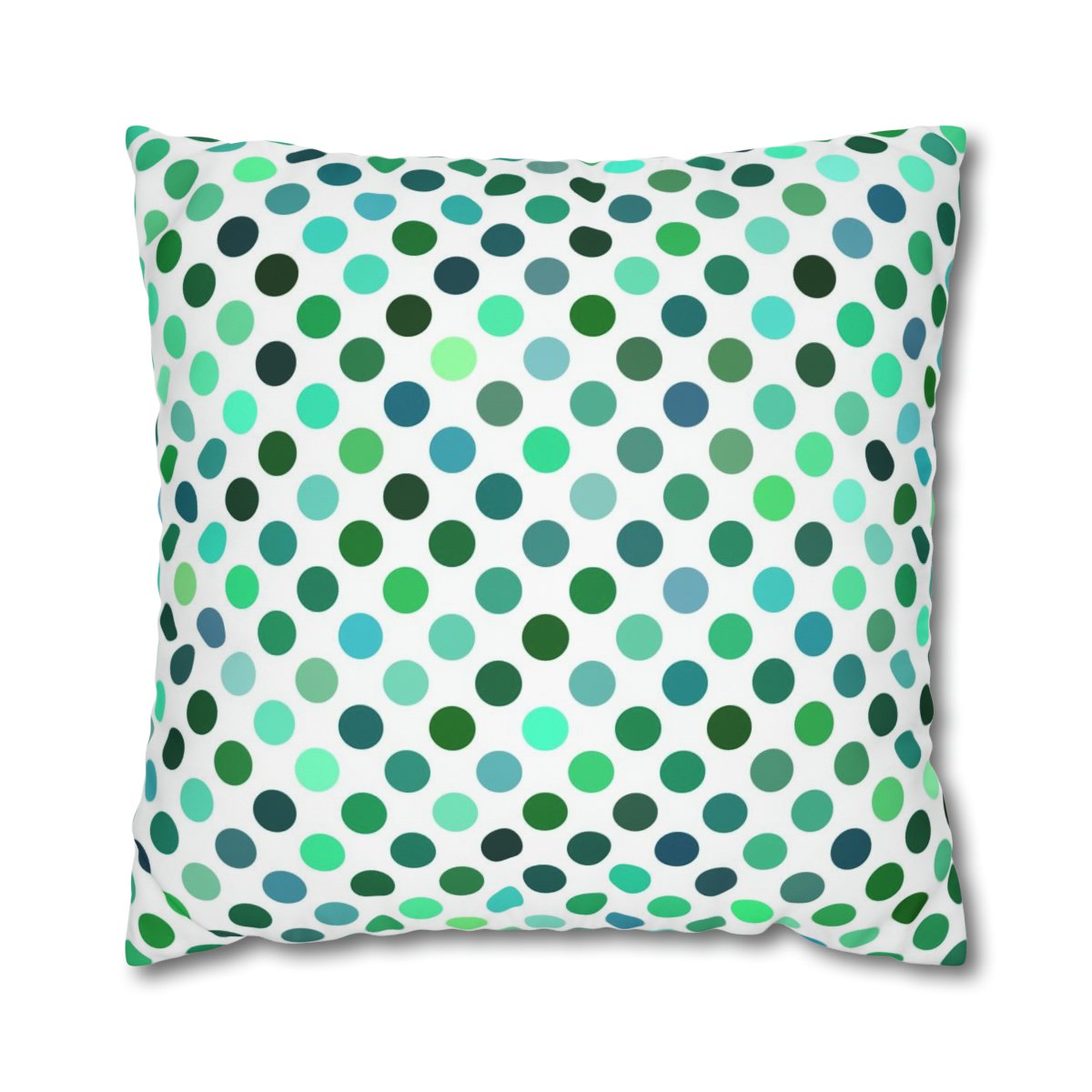 Stylish Polka Dots Green Euro Shams for Bedroom